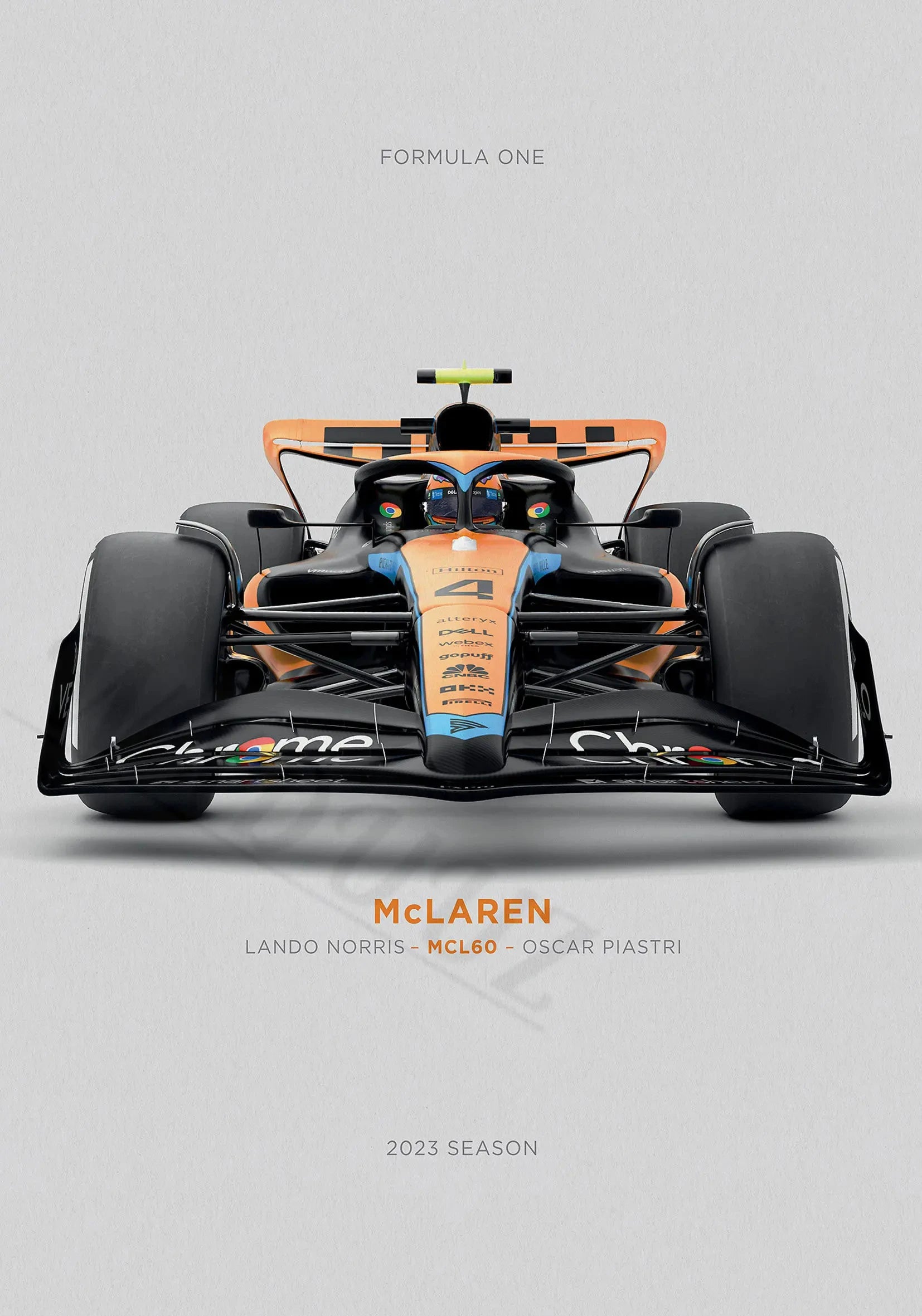 Affiche Premium Monoplace - Course F1