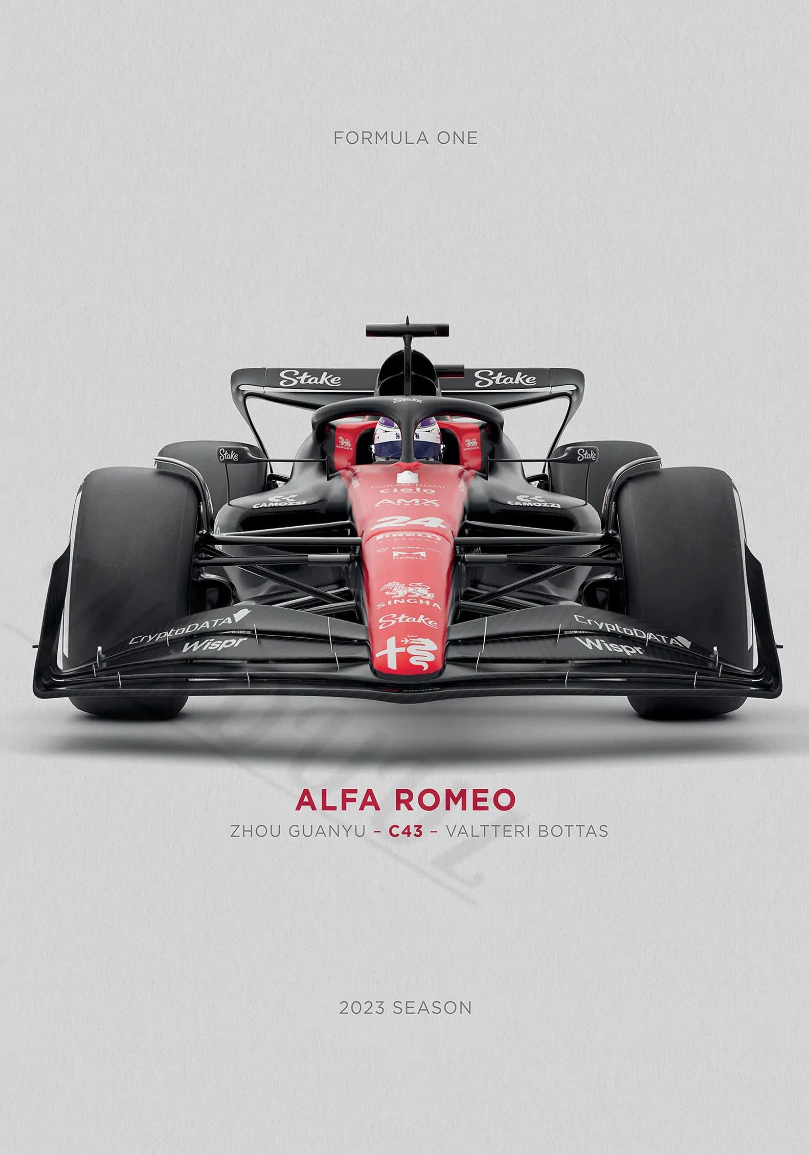 Affiche Premium Monoplace - Course F1