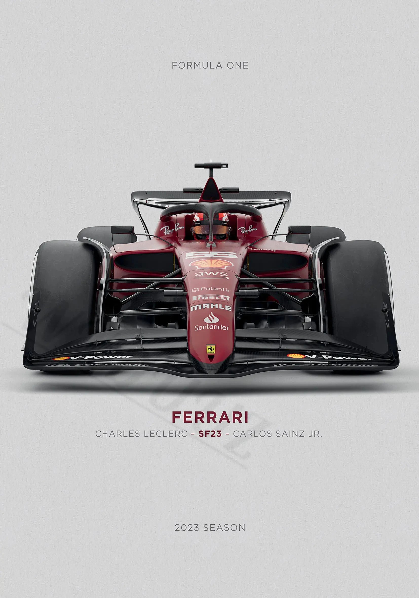 Affiche Premium Monoplace - Course F1