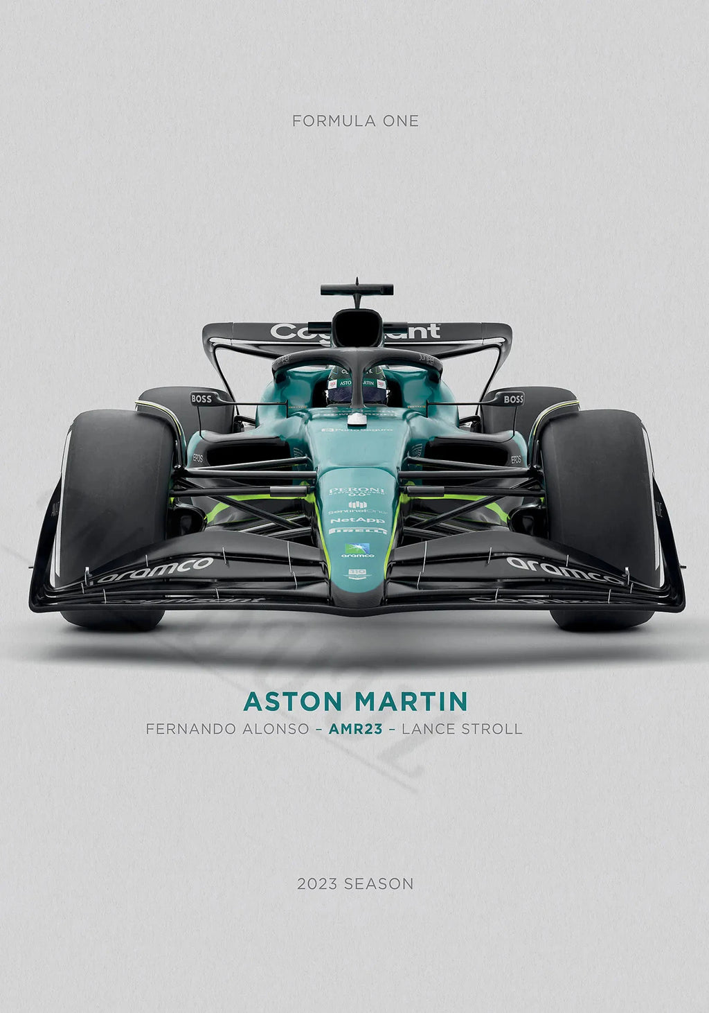 Affiche Premium Monoplace - Course F1