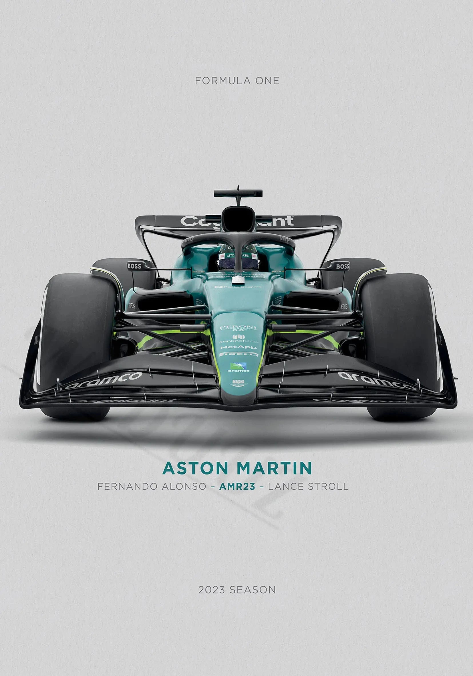 Affiche Premium Monoplace - Course F1
