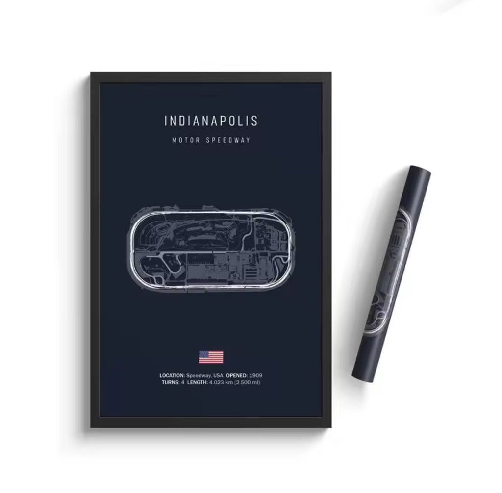 Affiche Premium Circuit  - Course F1