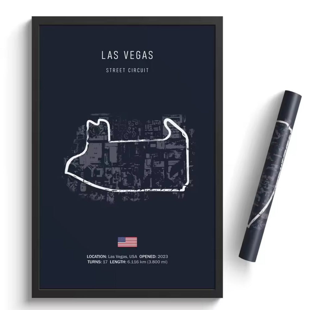 Affiche Premium Circuit  - Course F1