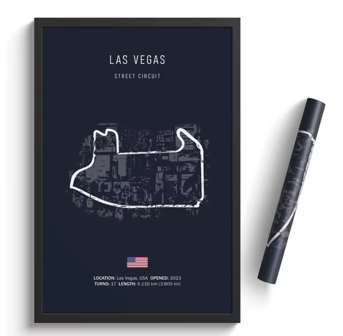 Affiche Premium Circuit  - Course F1