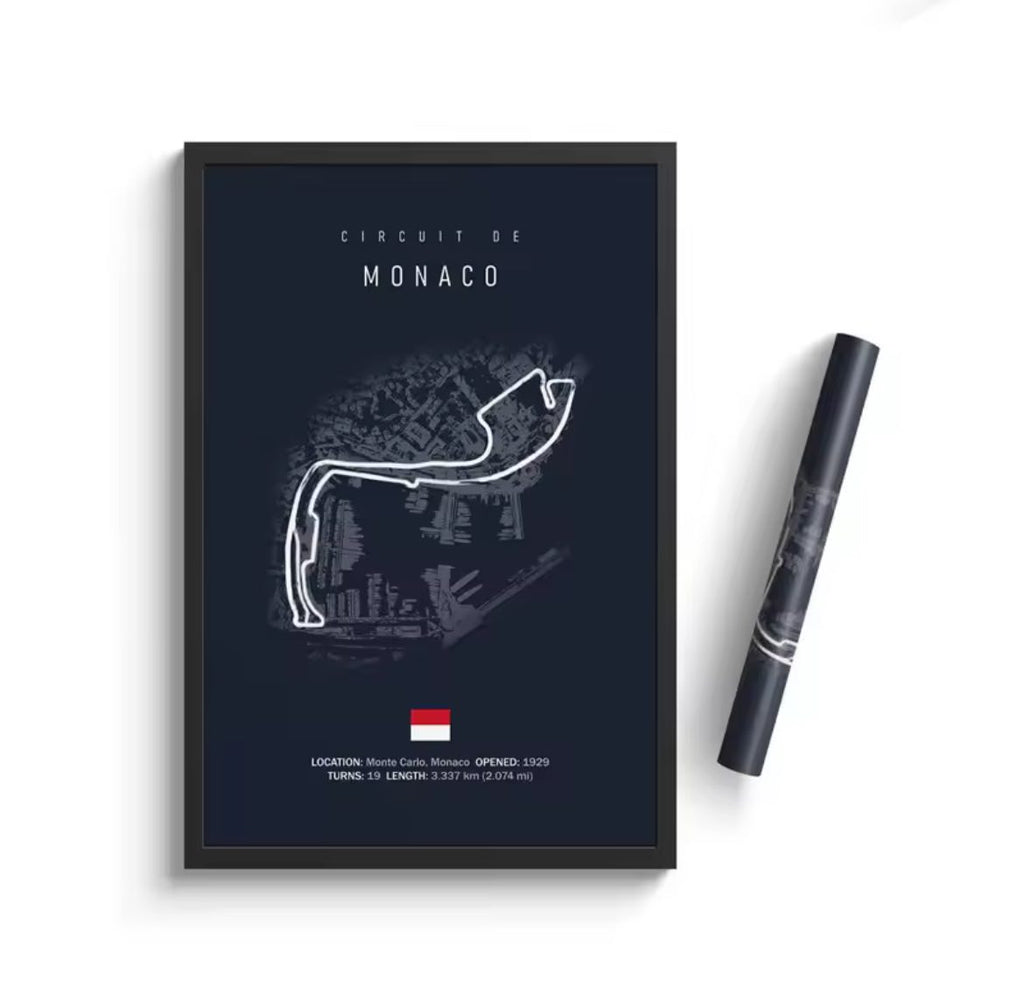 Affiche Premium Circuit  - Course F1