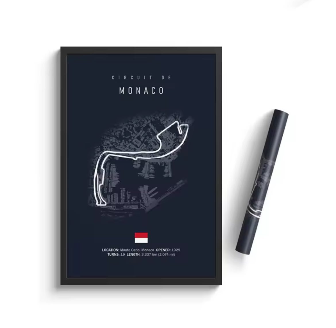 Affiche Premium Circuit  - Course F1